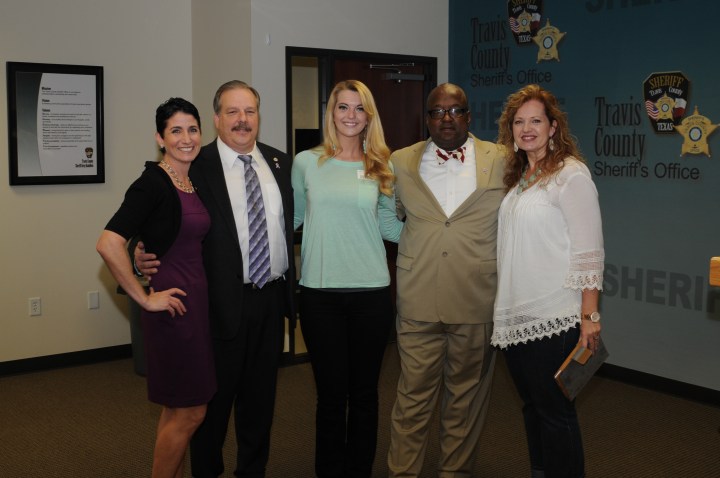 Heather Bellino, Chief Deputy Jim Sylvester,Mariah Skye Smith,Sheriff Greg Hamilton, Candance Lambert